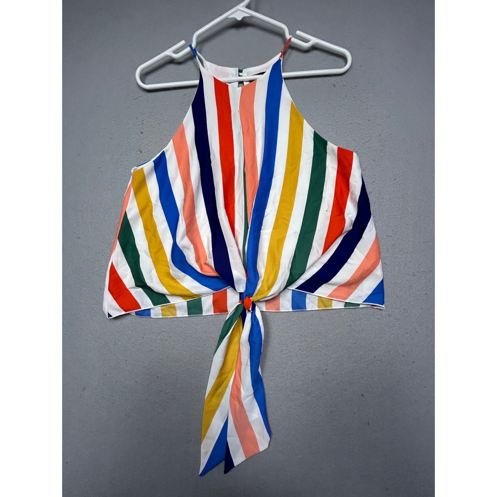 VICI Tyche Halter Top Polyester Multi Stripe Small Womens